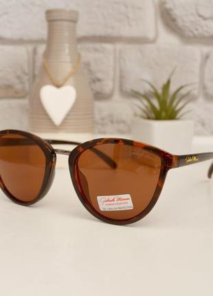 Очки солнцезащитные женские +чехол очки женские коричневые "kg"1 фото