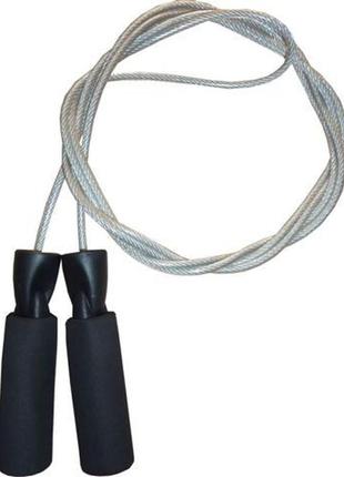 Скакалка швидкісна з підшипниками power system ps-4004 speed jump rope (2,8m.) "kg"1 фото