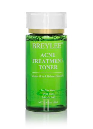 Тоник для лечения акне breylee acne treatment toner 100 мл очищающий поры "kg"2 фото