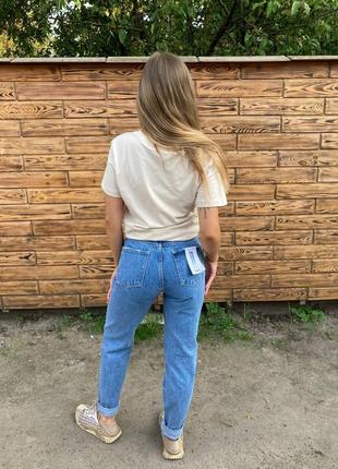 Женские cтильные джинсы мом турция10 фото