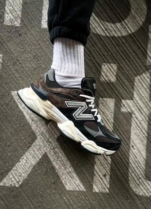 Кроссовки new balance 9060 "brown/black"