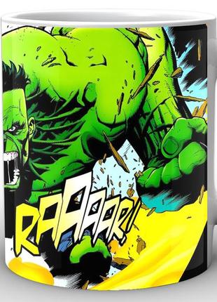 Кружка geek land белая халк hulk comics hu.02.002 "kg"