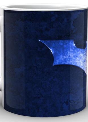 Кружка geekland белая бэтмен batman batman красно-синий знак bm.02.063 "kg"3 фото