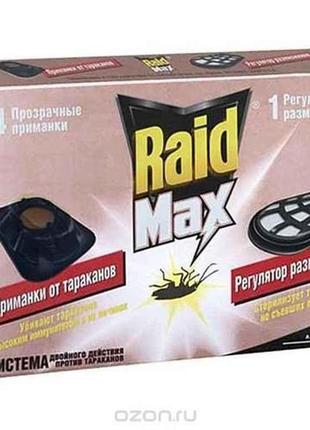 Приманка для тарганів (4 принади 1 регул.) тм raid max "kg"1 фото