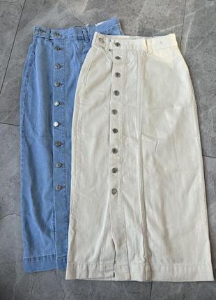 Джинсовая юбка, джинсовая юбка макси, джинсовая юбка, юбка макси, юбка макси
