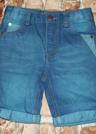 Нові джинсові шорти хлопчику бермуди 3-5 років