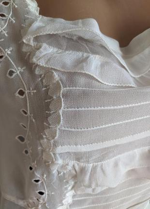 Романтична блуза із натуральної тканини.5 фото