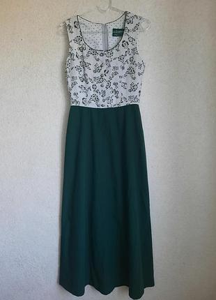 Вінтажна лляна довга сукня,сарафан