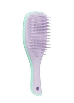 Щітка для волосся, салатово-бузкова tangle teezer the wet detangler mini wisteria leaf1 фото