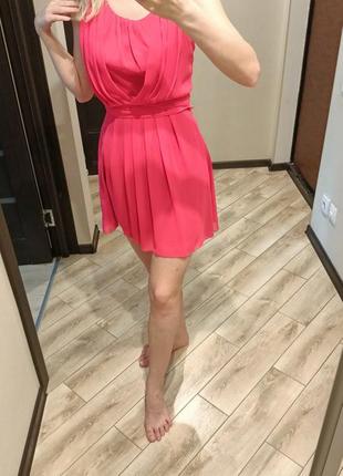 Рожева шифонова сукня xs, s