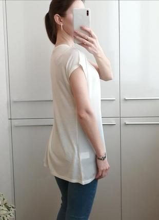 Белая летняя блузка из вискозы  🌺2 фото
