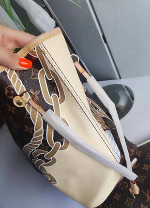 Большая сумка с косметичкой, сумка брендовая шоппер6 фото