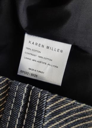 Джинсовая юбка с люверсами karen millen юбка размер 12/l7 фото
