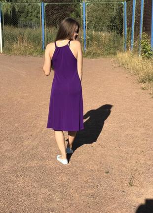 Платье миди легкое на подкладке3 фото