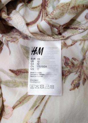 H&m квіткова блуза сорочка топ лонгслів7 фото