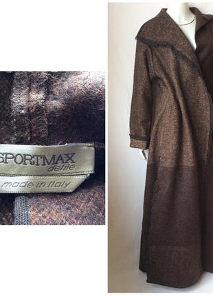 Sportmax defile italy итальянское подиумное лёгкое пальто кардиган max mara long2 фото