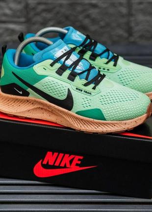 Мужские кроссовки nike zoom pegasus trail 3 green blue beige 41-42-43