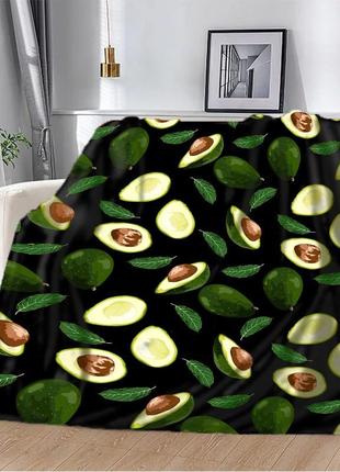 Плед 3d avocado 20222347_b 10641 135х160 см