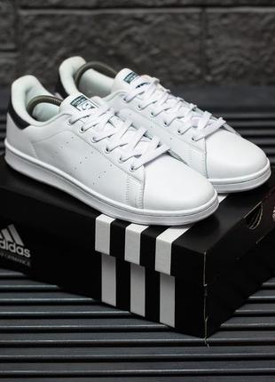 Чоловічі кросівки adidas stan smith white black 46