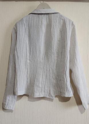 Дизайнерский льняной пиджак рубашка топ kello scandinavia7 фото