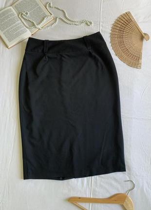 Классическая базовая черная юбка -олёвец меди (размер 14/42)