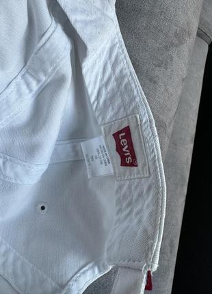 Классическая бейсболка/ кепка унисекс с логотипом levi's white7 фото