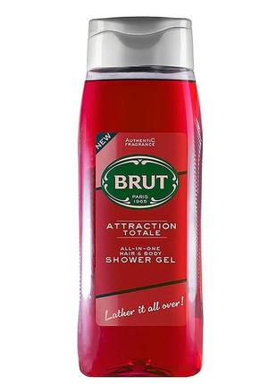 Гель для душа для тела brut attraction total hair