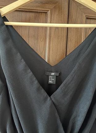 Чёрное лёгкое платье-сарафан h&m3 фото