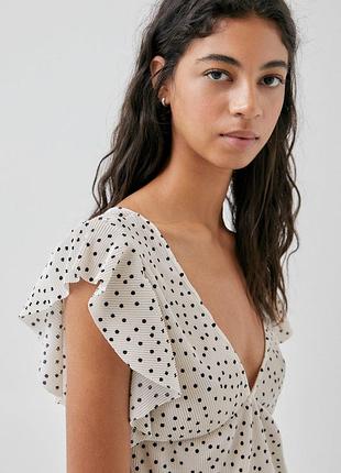 Топ блуза в горошок  pull&amp;bear 2