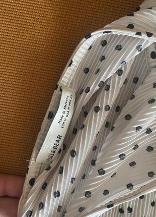 Топ блуза в горошок  pull&amp;bear 4
