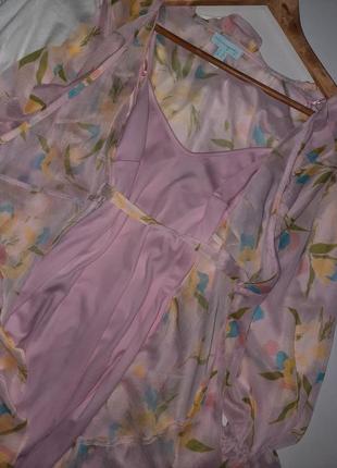 Розкішна шифонова сукня квітковий принт4 фото