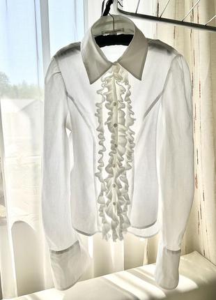 Diane von furstenberg батистова блуза сорочка бавовна5 фото
