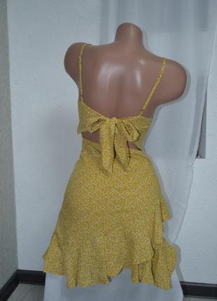 Горчичное платье сарафан3 фото