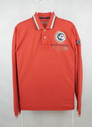 Якісний лонгслів поло napapijri coral longsleeve polo shirt