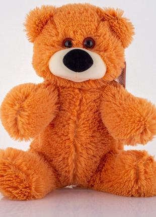 М'яка іграшка ведмедик бублик 55 см медовий1 фото