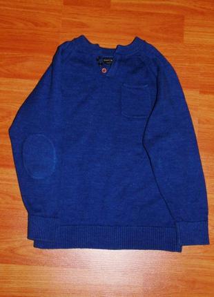 Синий свитер next,некст, кофта,реглан 5-6 лет,110,1161 фото