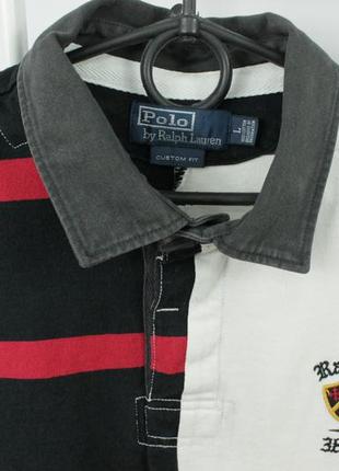 Крута вінтажна регбійка поло polo ralph lauren vintage rugby polo shirt6 фото