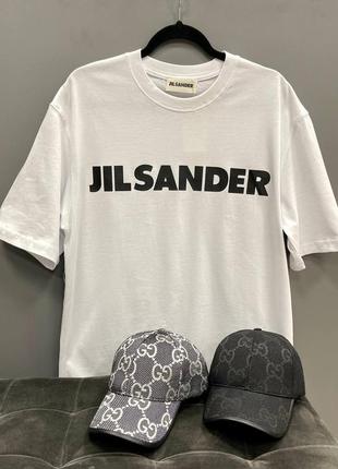 Футболка jil sander хлопковая оверсайз