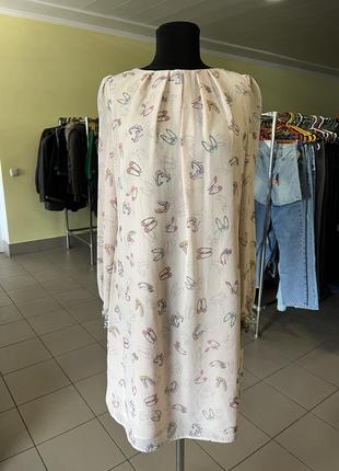 🔥 распродаж 🔥светло-розовое платье с принтом south