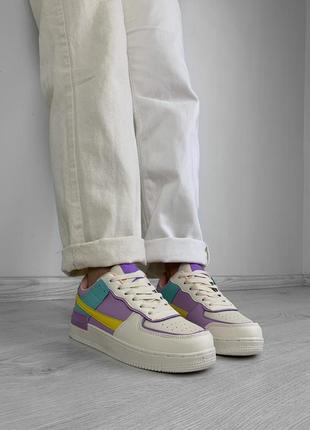 Білі кросівки з кольоровими вставками, 36 (23 см)