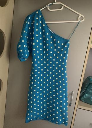 Zara polka dot  сукня в горошок з віскози9 фото