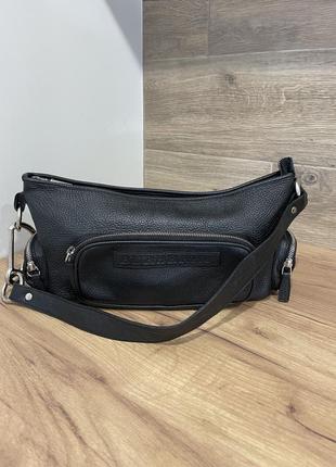 Шкіряна сумка  кроссбоди винтаж бренд burberry