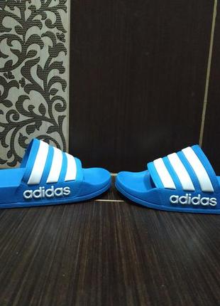 Жіночі шльопанці adidas adilette shower slides blue7 фото