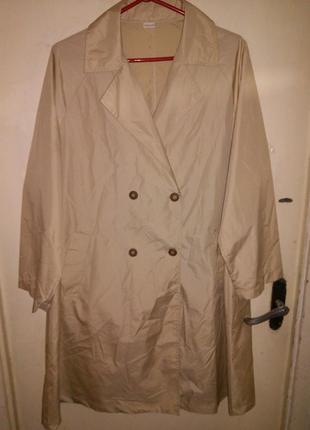 Женственный плащ-тренч-дождевик,с карманами,большого размера1 фото