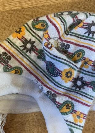 Новий вовняний набір, комплект, шарф, шапка, рукавиці2 фото