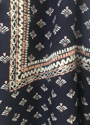 Натуральная вискозная блузка f&f с вышивкой , p. 1410 фото