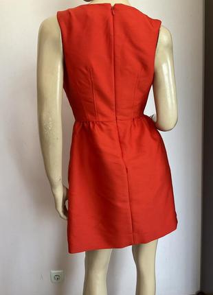Красное качественное платье/xs- s/brend j.crew шерсть- шелк3 фото