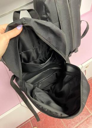 Черный практичный стильный качественный спортивный рюкзак унисекс10 фото