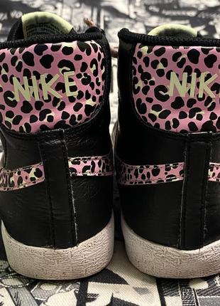 Nike blazer mid 'pink cheetah'6 фото