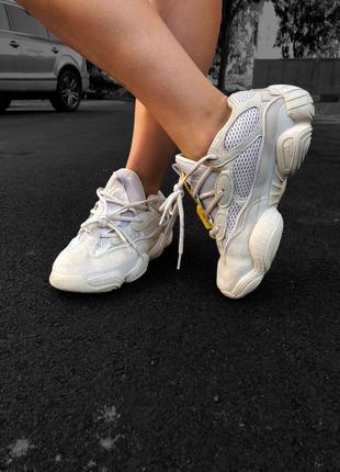 Стильные замшевые кроссовки adidas yeezy в серо-бежевом цвете (весна-лето-осень)😍